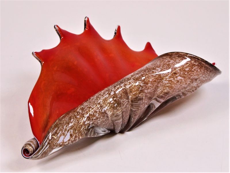 Vintage Italian Art Glass Conch Shell - Murano stijl - Kringwinkel