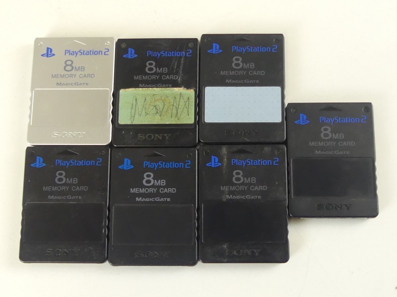 Playstation 2 memory cards