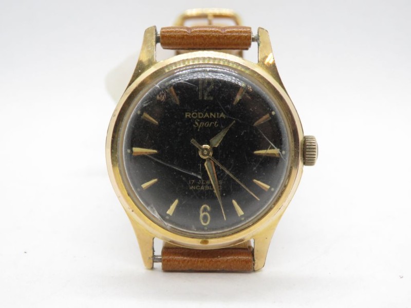 Vintage Rodania Sport horloge 17 Jewels.