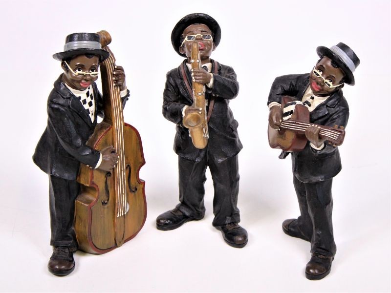 Jazz trio figurines - Kringwinkel