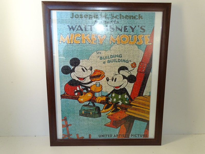 Puzzel/Poster, Disney, Mickey Mouse: Building A Building