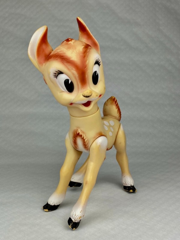 Vintage knijppop Bambi, gemerkt Walt Disney Productions 1962