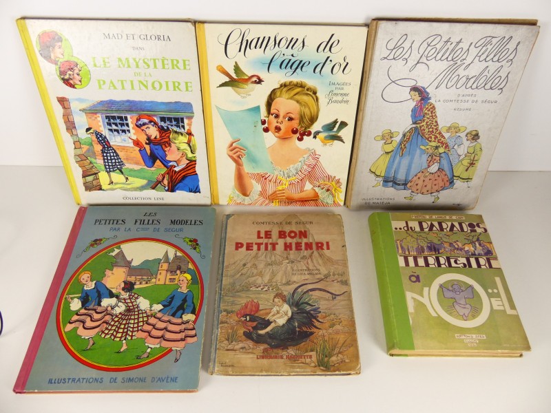6 vintage kinderboeken ‘30 - ‘50