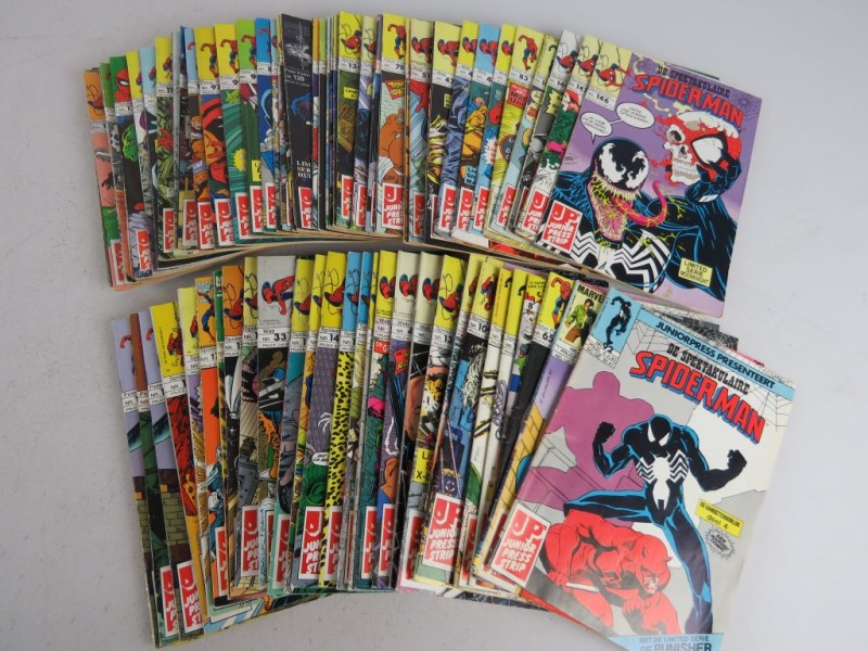 Lot vintage strips: Peter Parker, Spiderman.