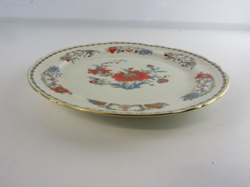 Vintage Bord, Limoges Porselein, Reproduction Vieux Chine Collection Damon, Bloemmotief