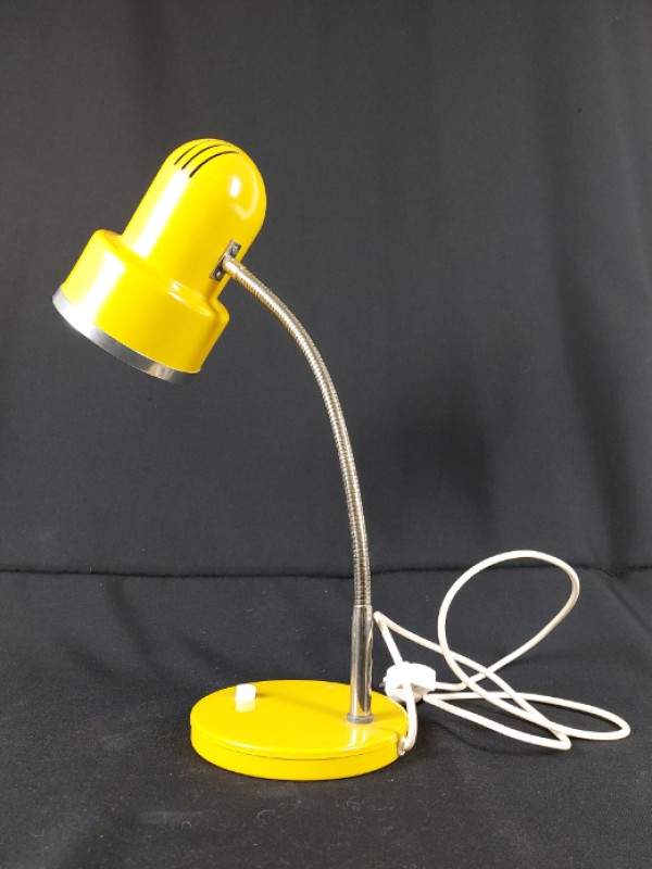 Retro gele bureaulamp '70