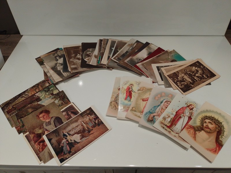 Set oude postkaarten
