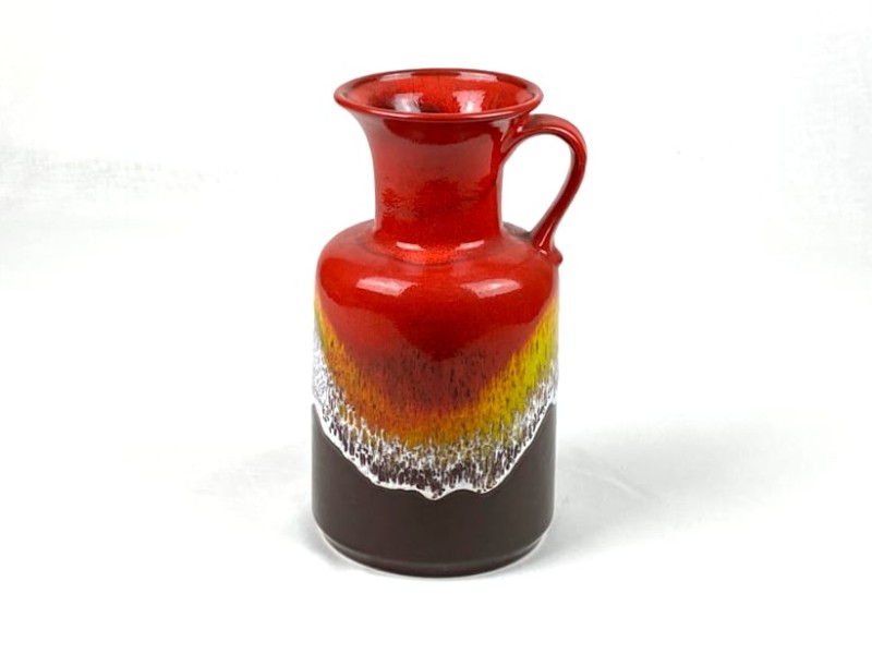 Vintage kleurrijke Jasba Keramik vaas