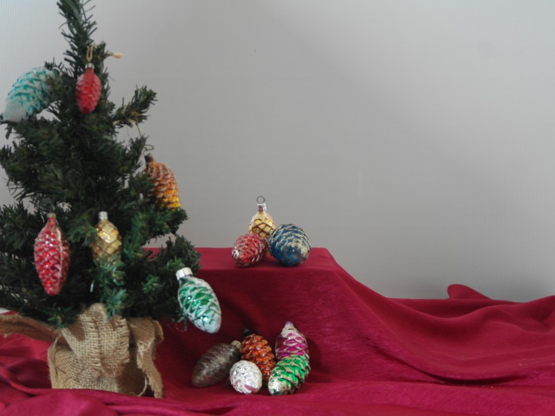 Vintage kerstdecoratie - set 8