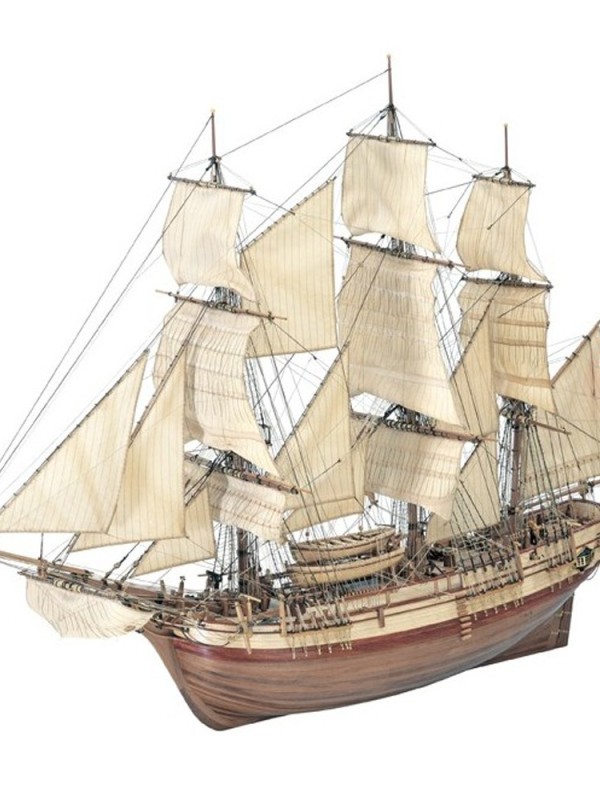 Onafgewerkt  Koopvaardijschip HMS Bounty. 1:48 houten scheepsmodel - Artesania Latina