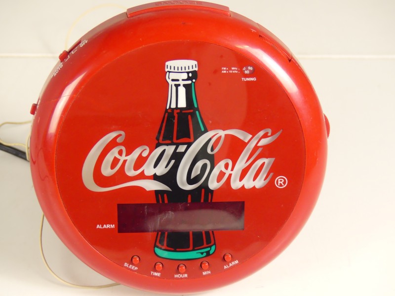 Vintage Coca Cola verlichte digitale wekkerradio