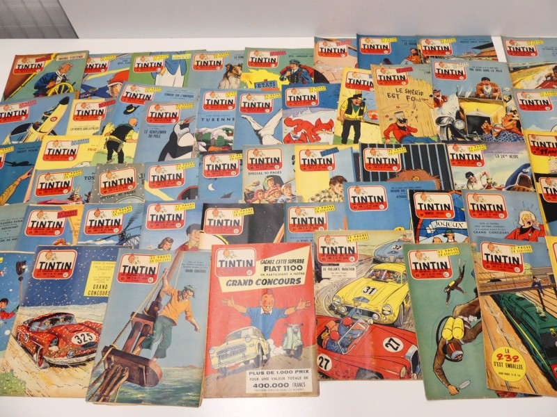 Vintage – weekblad Tintin (Kuifje) - 51 nummers van 1957 – Belgische versie