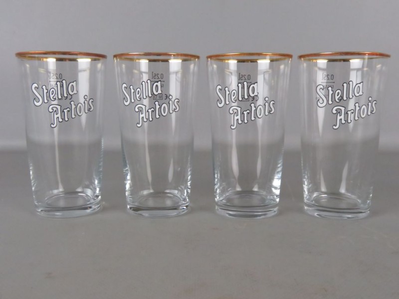 4 Stella Artois bier glazen