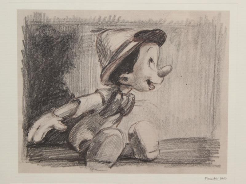 Original story sketch Pinocchio (The Art Group Limited)