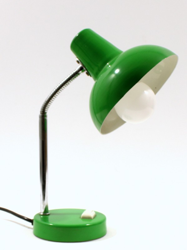 Vintage  Bureaulamp Groen