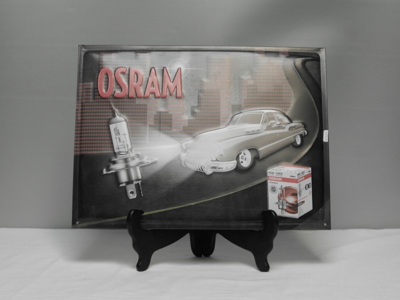 Metalen reclameplaat "Osram" (Art. nr. 701)
