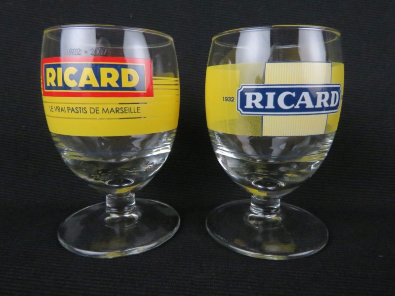 Lot Ricard keramiek en glas