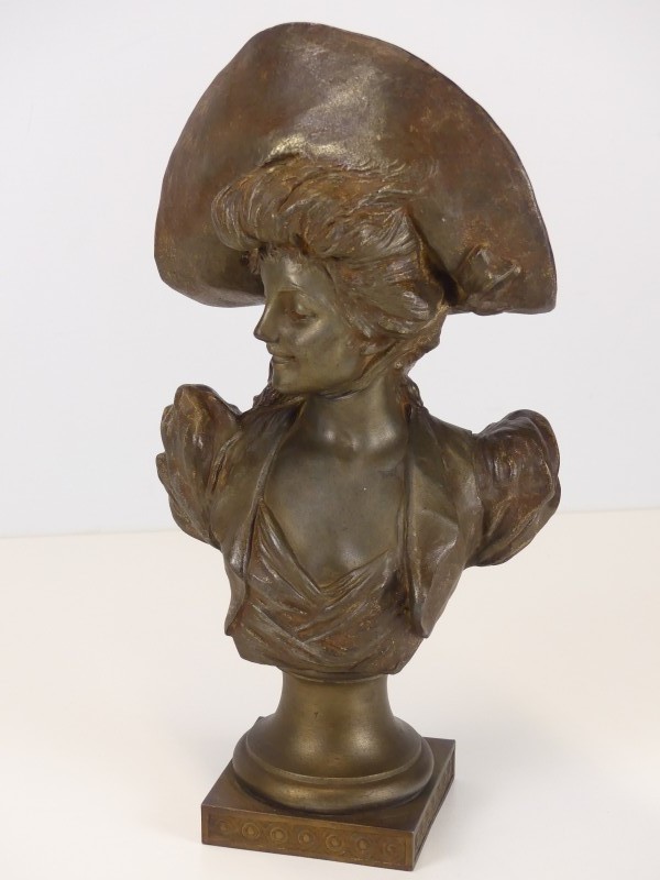 Art-Nouveau Buste Adelijke Dame - G.Van Der Straeten