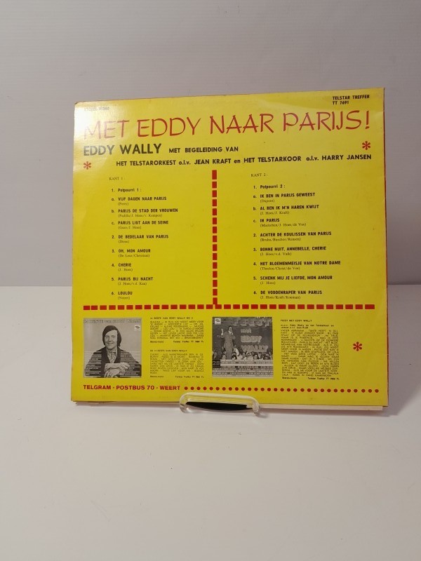 Lot van 4 platen en 1 boek Eddy Wally