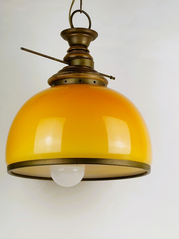 Gele hanglamp