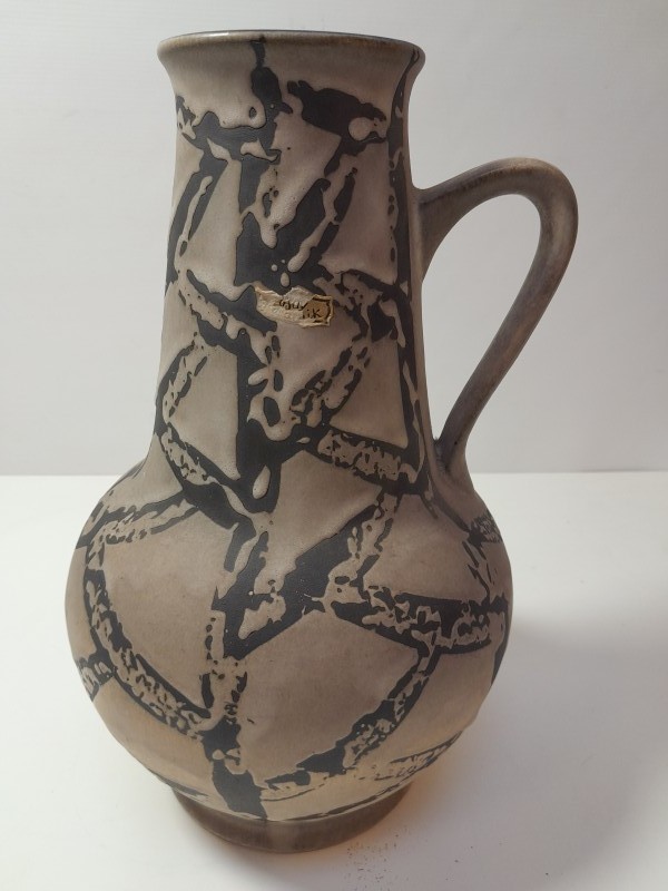 Vintage West-Germany kruik met patroon - Bay Keramik