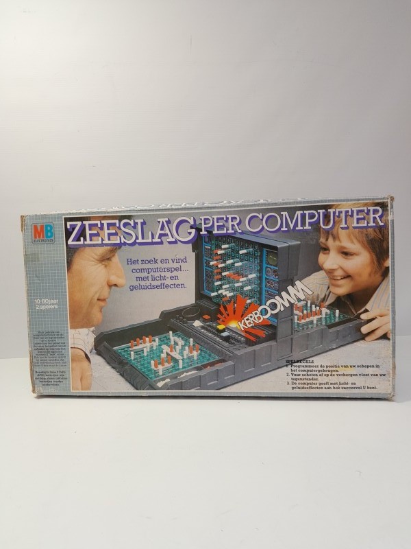 Zeeslag per computer electronisch vintage spel MB 1977