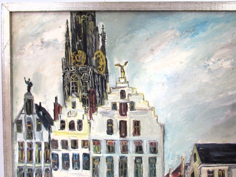 Schilderij Antwerpen Grote Markt (Beck)