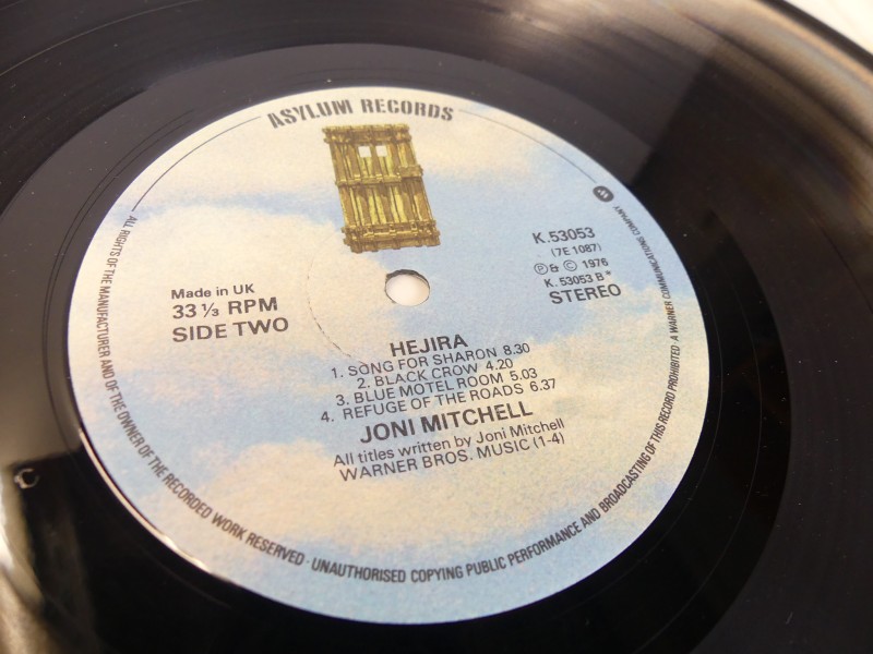 Joni Mitchell – Hejira. Vinyl '12