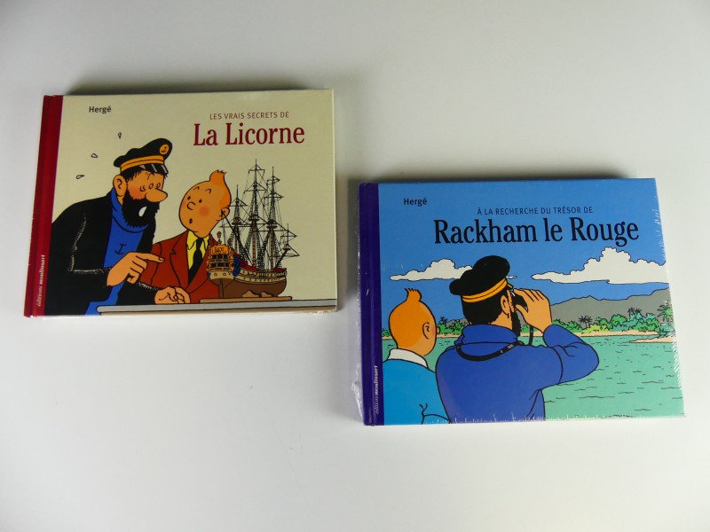 2 strips - Hergé - Kuifje/Tintin - tweeluik schat – jaren ‘2000