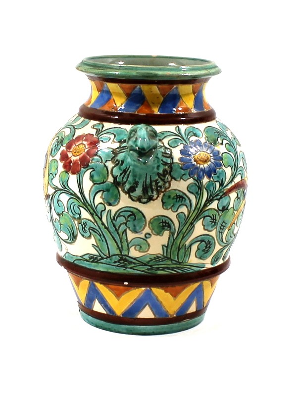 Vintage majolica-vaas