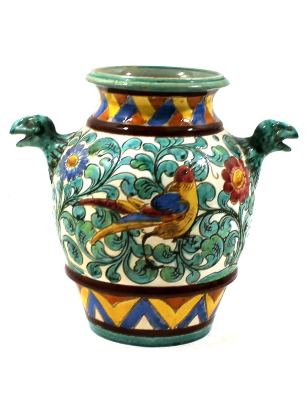 Vintage majolica-vaas