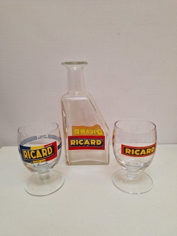 Ricard set met 2 glazen en karaf