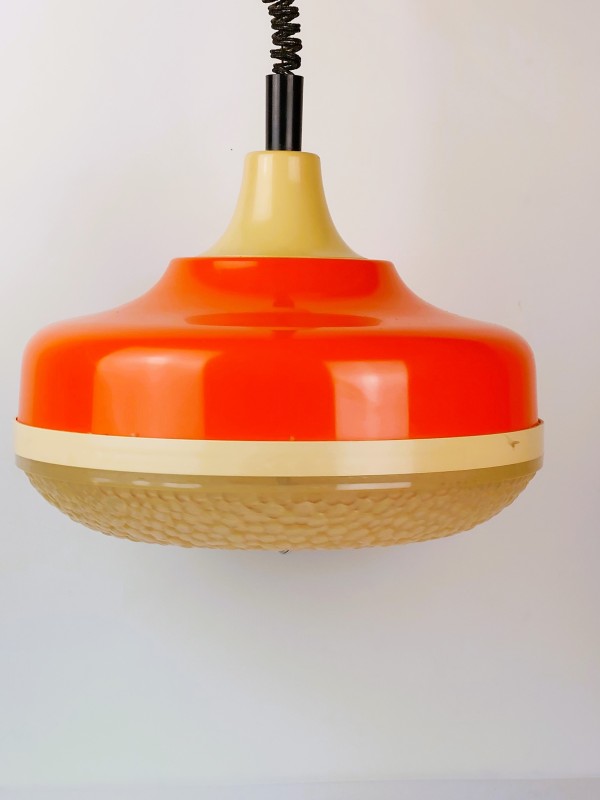vintage oranje hanglamp