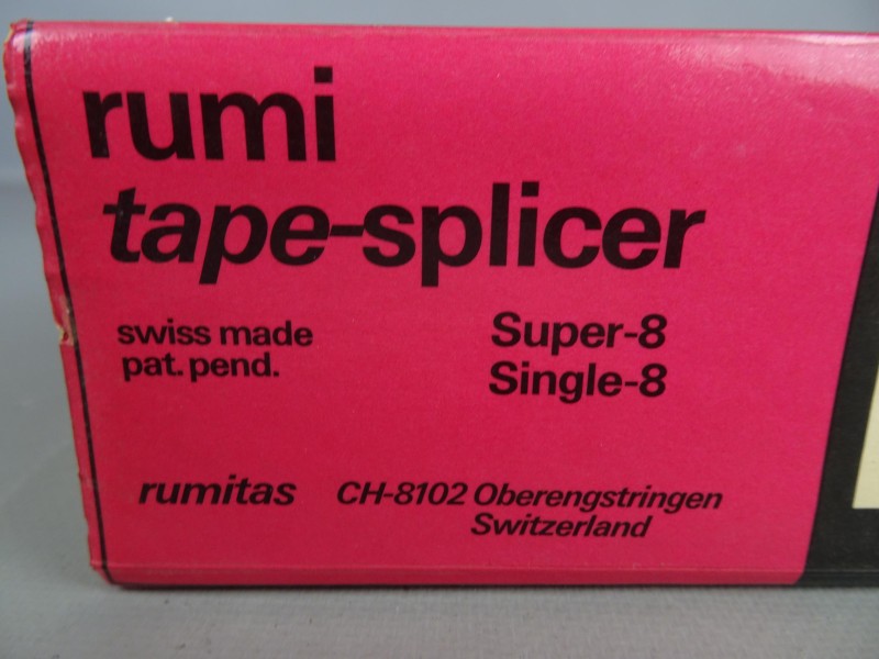 Verzamelobject "rumi tape-splicer" super 8.