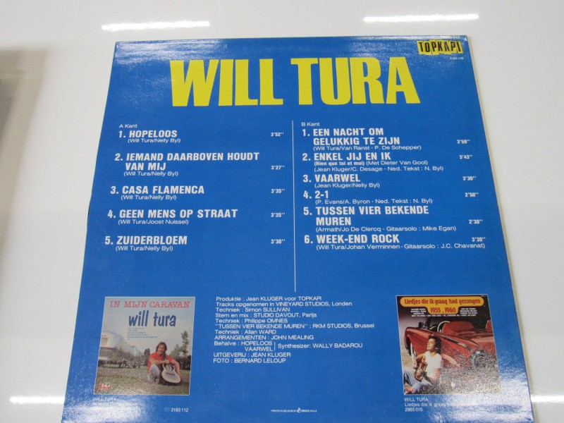 Lot van 9 LP's van Will Tura