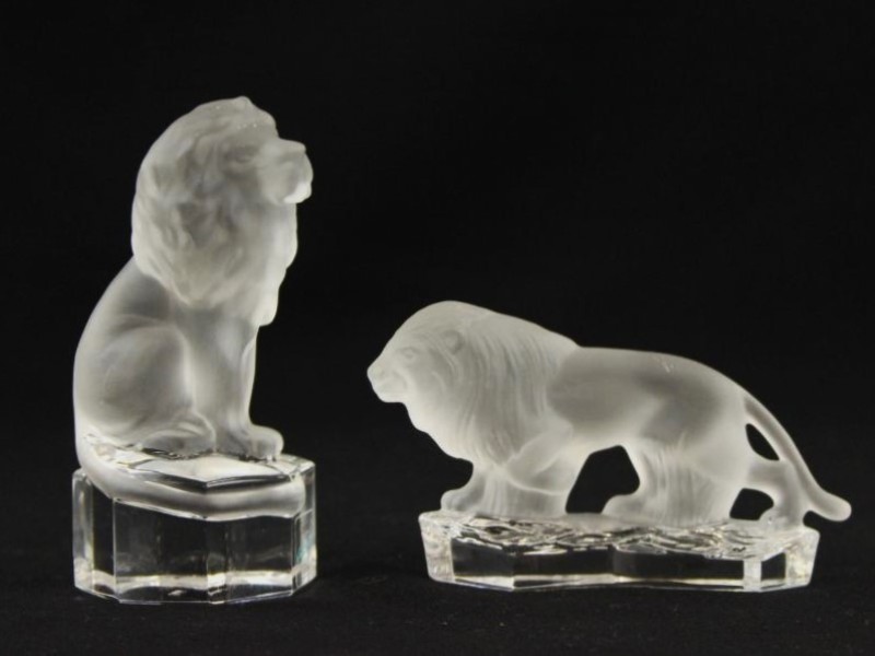 2 leeuwen Goebel Crystal Collection