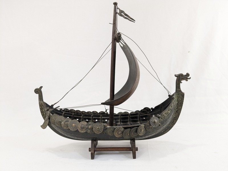 Edward Aagaard Viking Ship Bronze [Copenhagen Iron Art]