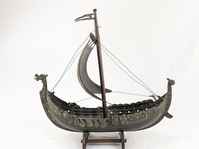 Edward Aagaard Viking Ship Bronze [Copenhagen Iron Art]