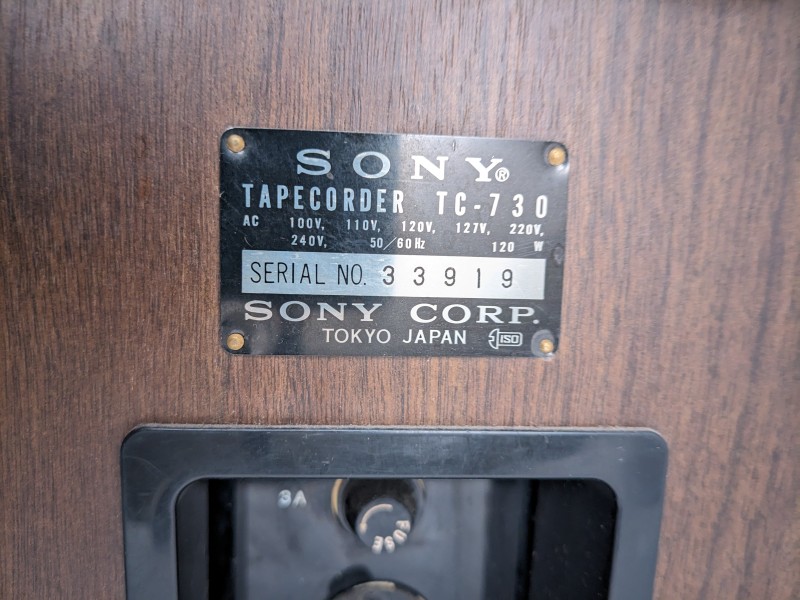 Sony TC-730 [Tape Deck]