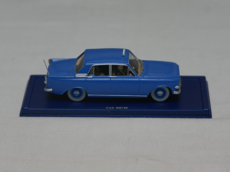 L'ile noire- Ford 45- de blauwe taxi uit "De zwarte rotsen" van Tintin/Kuifje- Schaalmodelauto Herge-Moulinsart (Art. 846)