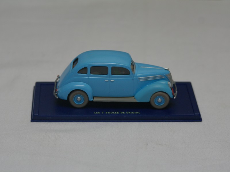 Tintin les 7 boules de cristal- De blauwe Taxi Ford- Schaalmodelauto Herge-Moulinsart (Art. 800 A)