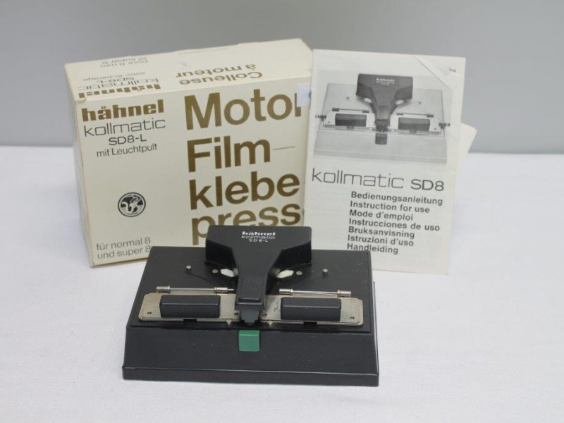 "Hahnel Kollmatic Motor film klebe presse" voor Super/Normal 8 (Art. 852)