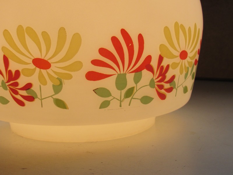 Mid-Century Opaline plafondlamp