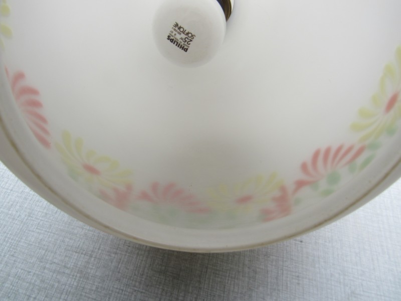 Mid-Century Opaline plafondlamp