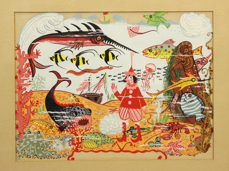Schilderwerkje Pinokkio - Tonet Timmermans (1926-2020)