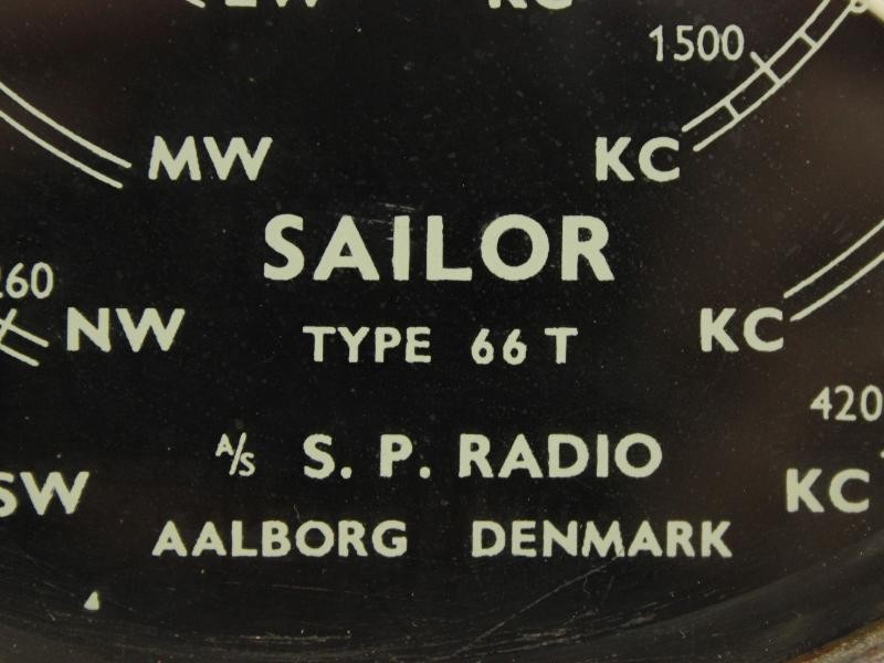 Vintage zeilschip radio ontvanger: Sailor 66T - Denmark