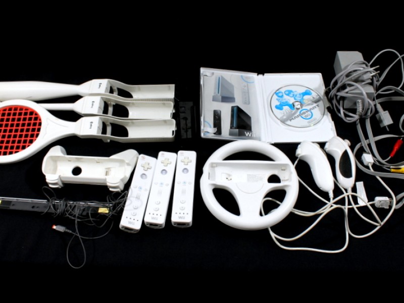 Wii met accessoires + Mario Kart