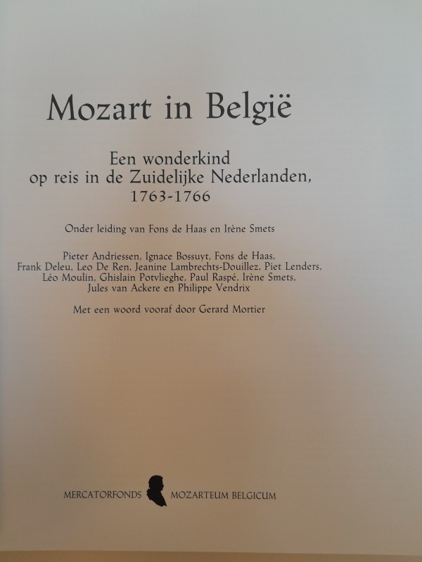 Boek: Mozart in België - Een wonderkind op reis in de Zuidelijke Nederlanden (1763-1766) - Mercatorfonds