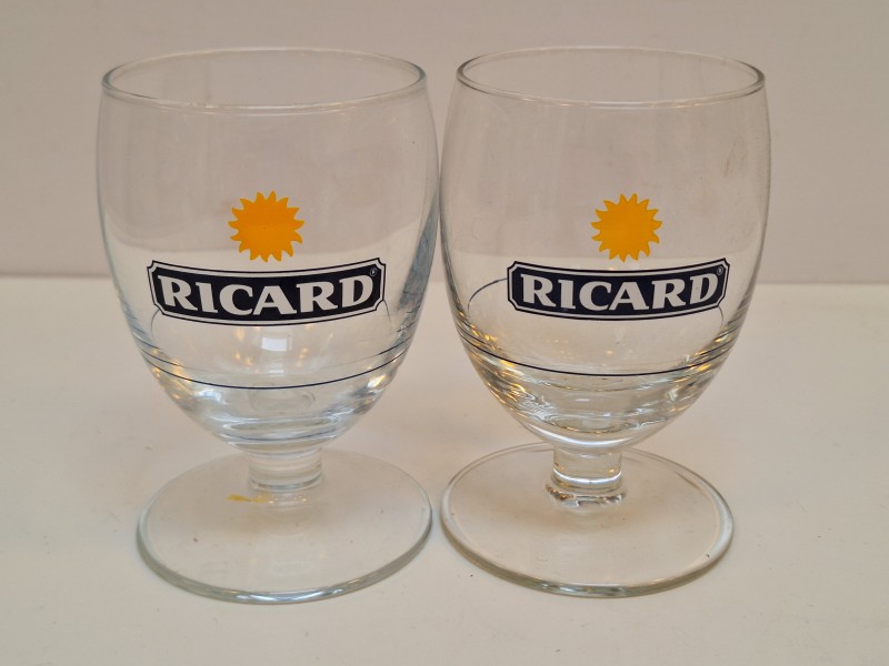 Ricard set met 6 glazen, ijsblok emmertje, waterkannetje en ijsblokvorm