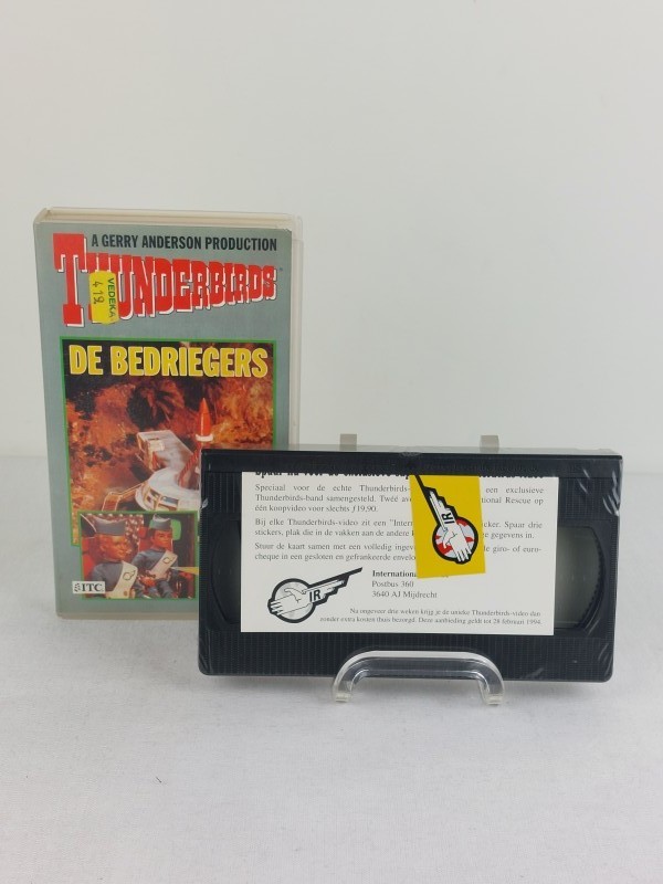 4 videobanden Thunderbirds